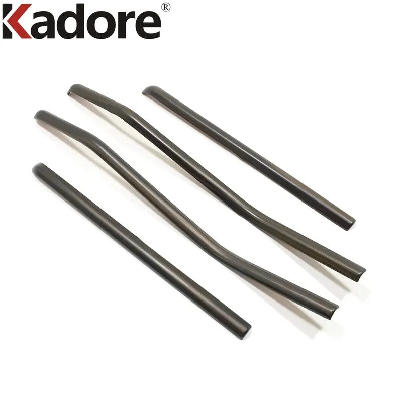 Car Inner Side Window Lift Switch Strip Cover Trim For Toyota Highlander XU70 Kluger Hybrid -2024 Wood Grain Accessories