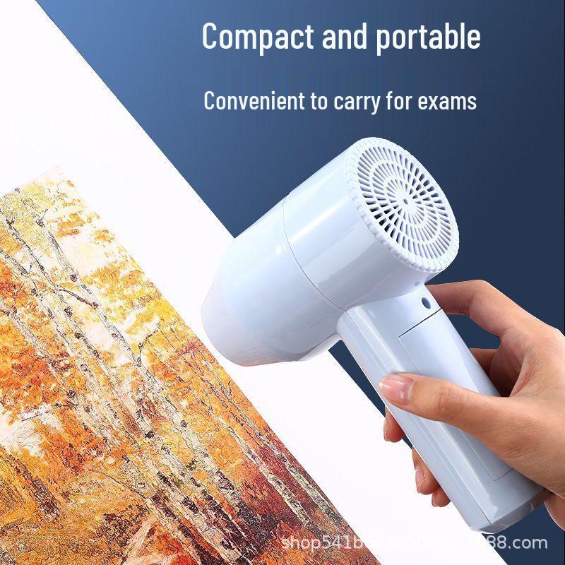 Wireless Quick-Dry Hair Dryer for Art Students - Portable, Rechargeable, and Ideal for Painting Exams