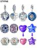 Charms Plata Copper Colors Stars Moon And Sun Beads Charm Pendant For Original Bracelet For Women Diy Jewelry Love Gift