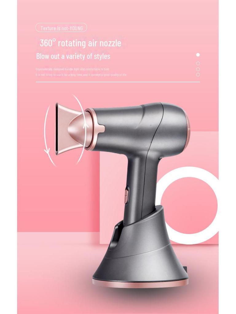Cordless Hot & Cold Hair Dryer for Home, Dorm, and Outdoor Use