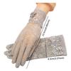 Lace Sunscreen Gloves Anti-Slip Touch Screen Gloves Elegant Ice Silk Glove  Outdoor