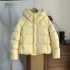 White duck down suit cloud puff women's short new thickened warm hooded bread jacket