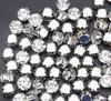 White Color Sew on Stones Rhinestone Flat Back 2D Shape Claw Loose Crystal Strass for Clothing Shoes Accessories
