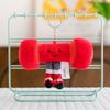 Rugby Billiards Football Plush Toys Cute with Feet Ball-type Pendant Creative Smiling Face Expression Children's Dolls