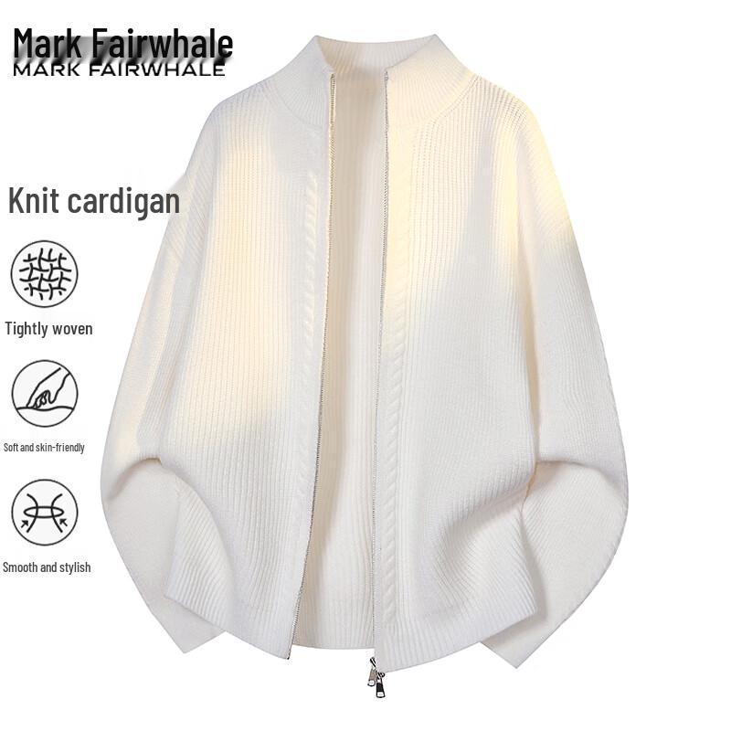 Mark Fairwhale Men's V-Neck Casual Cardigan Sweater