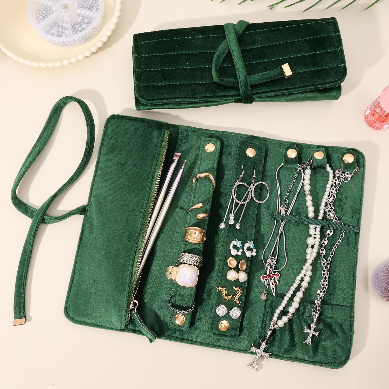 Portable Jewelry Roll Organizer for Bride