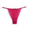 Breathable Soft Lace Flower Thongs Solid Color Underpants Low Waist Briefs Lingerie Traceless T-back Panties Daily Wear