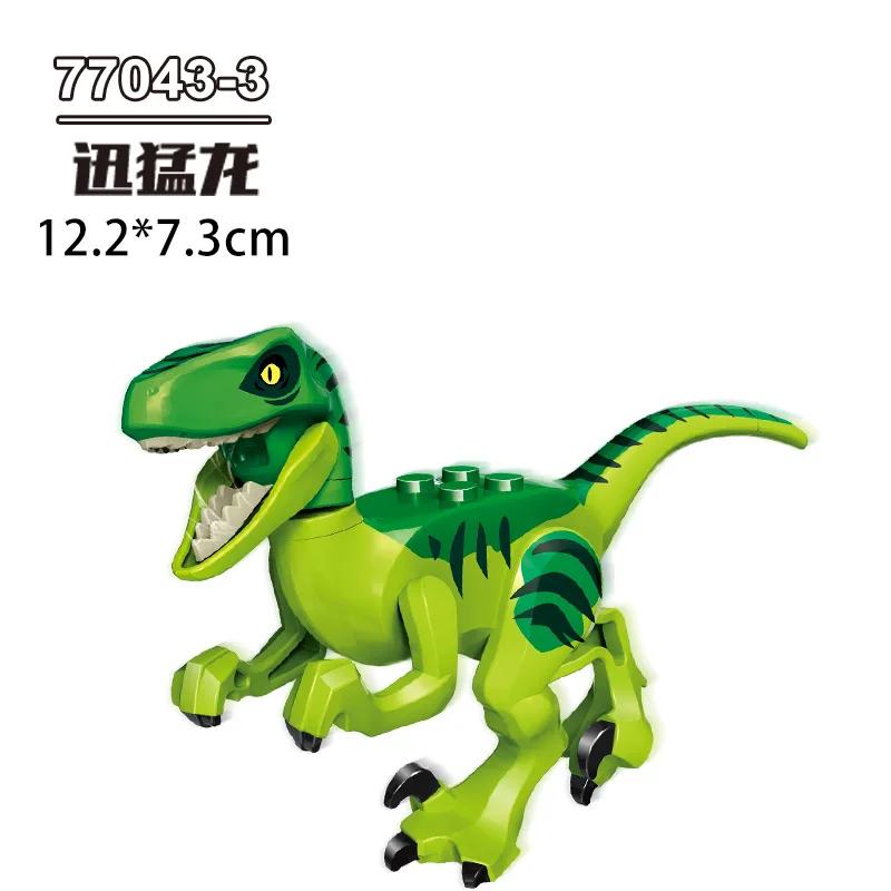 Dinosaur Jurassic World Tyrannosaurus Rex Velociraptor Tyrannosaurus building blocks animal toys building blocks children's gift