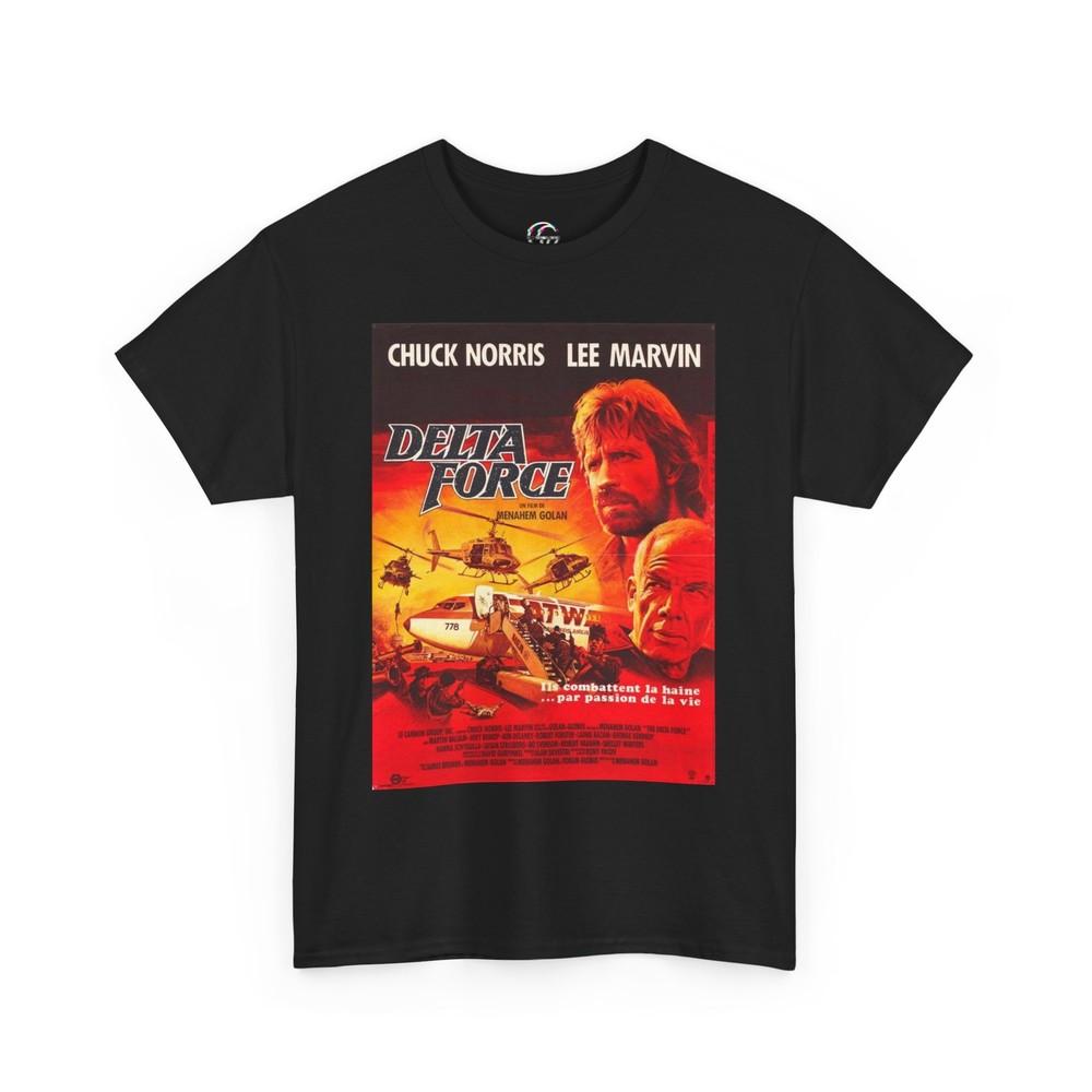 Delta Force Movie Poster Retro TShirt Vintage Chuck Norris Tee Action Films Unisex T-Shirt XXXL