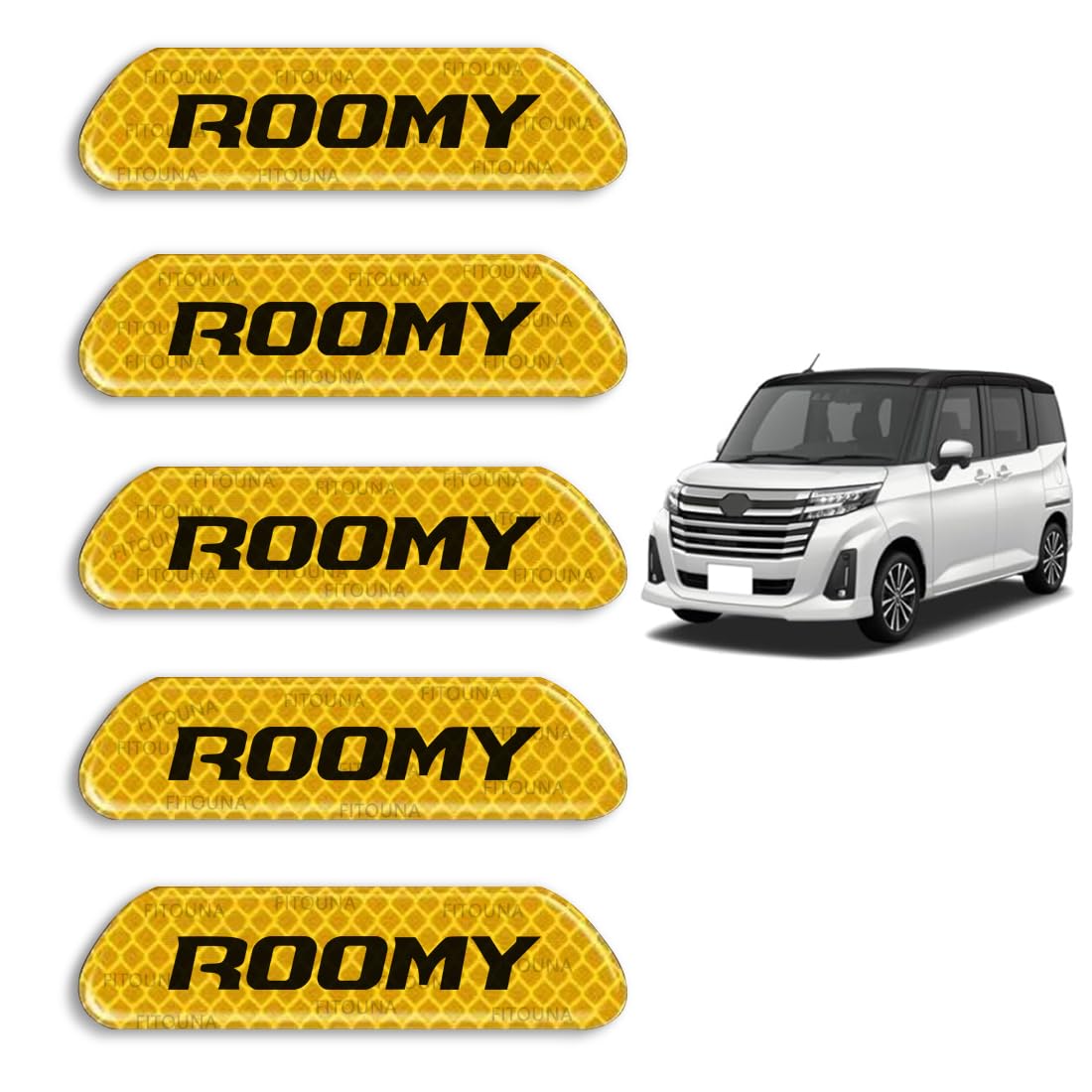 

Светоотражающие наклейки Rumi для автомобиля, серия Roomy 900 для дверей, светоотражающие наклейки, наклейки для украшения, Roomy