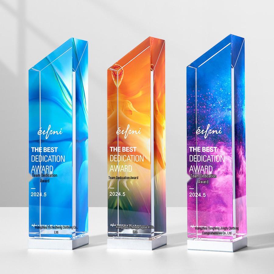 Trophée en Cristal Haut de Gamme pour la Récompense de l'Employé Exceptionnel lors de la Réunion Annuelle