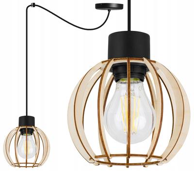 MODERN WOODEN LED CEILING HANGING LAMP