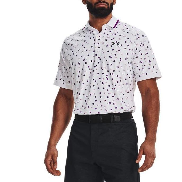 Under Armour Polo Shirts Men's White Moderate Straight Fit 1370091-100