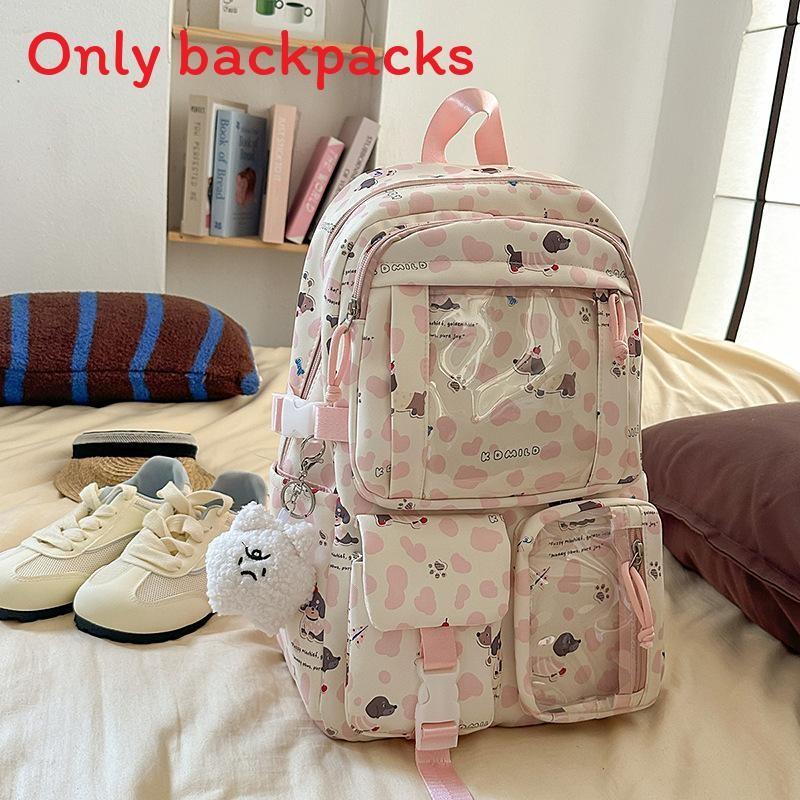 Simple Capacity Large Backpack With Dachshund And Letter Print Design Daily For