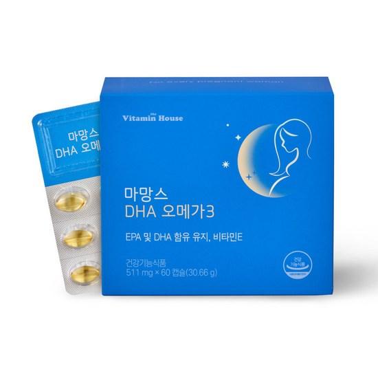 

Vitamin House Mamance DHA Omega 3 30.66g, 60 tablets, 1 unit,Korean health food