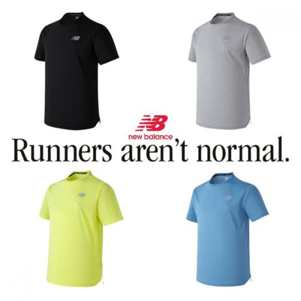 

New Balance Amt21262 Impact Run Short Sleeve Tee Nbned2s161 1436403 Grey/100(L)