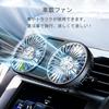 Raksonic Car USB Strong Airflow LED Mounts To Air Improves Air Energy Reduces Prevents Suitable for Cars and Offices Fan, Dual-Head Fan, Airflow,