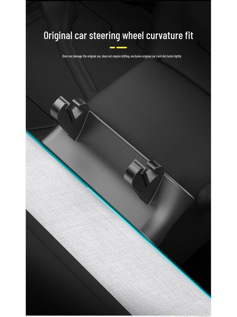 Silicone Steering Wheel & Dashboard Phone Holder for Tesla Model 3/Y (Refreshed)