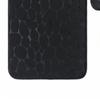1 Set Cobblestone Pattern Toilet Lid Cover Super Soft Polyester Foldable Anti-skid Bath Mat for Home
