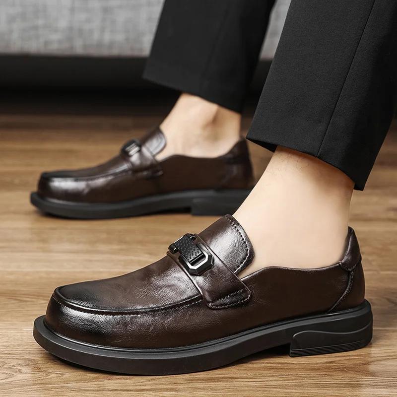 Fashion New Mens Casual Shoes Slip On Driving Loafer for Men Work Formal Shoes Fashion Business Dress Wedding Party Office Shoe Mocaasin