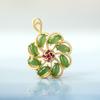 Creative Gift Natural Stone Crystal Alloy Accessories Lucky Simple Green Chain Necklaces Women Men