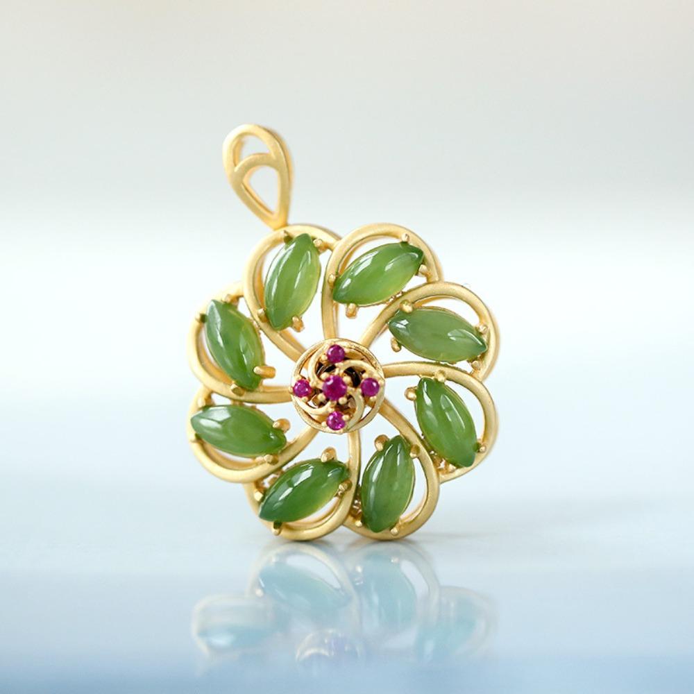 Creative Gift Natural Stone Crystal Alloy Accessories Lucky Simple Green Chain Necklaces Women Men