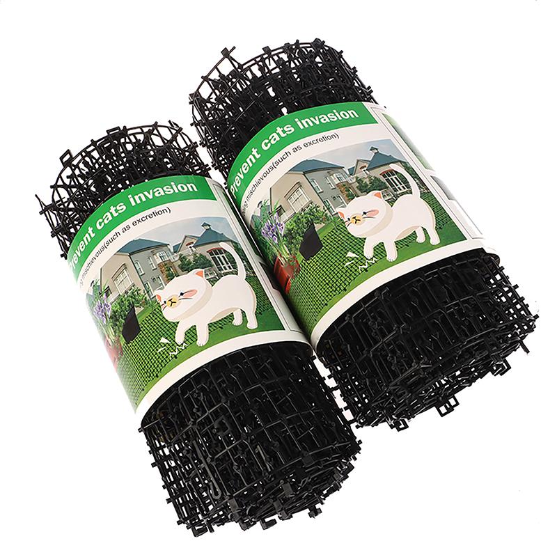 Garden Cat Scat Repellent Mat Prickle Strips Anti Cat Net Spike Deterrent Keep Cat Dog Away Digging Climbing Pets Supplies