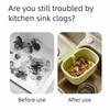 2 in 1 Sink Hanging Strainer Basket Quickly Drain Self-Cleaning Kitchen Garbage Filter Creative Multifunctional