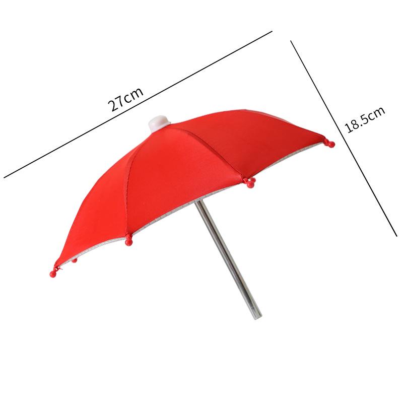 Mini Cycling Umbrella: Cute Mobile Phone Sunshade with Clip, Decorative Toy Umbrella