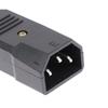 1Pcs New Male Female AC Plug C13 C14 10A 250V 3 Pin AC Power Connector Rewirable IEC 320 Straight Power Connector