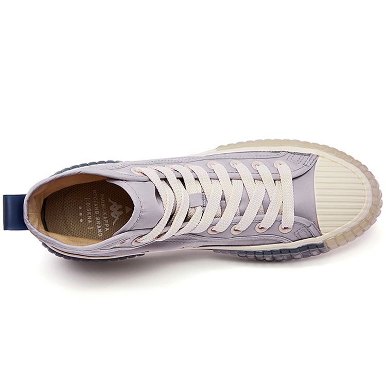 Kappa Logo High-Top Skate Shoes Unisex Sneaker Gray White K0AW5VS66-138