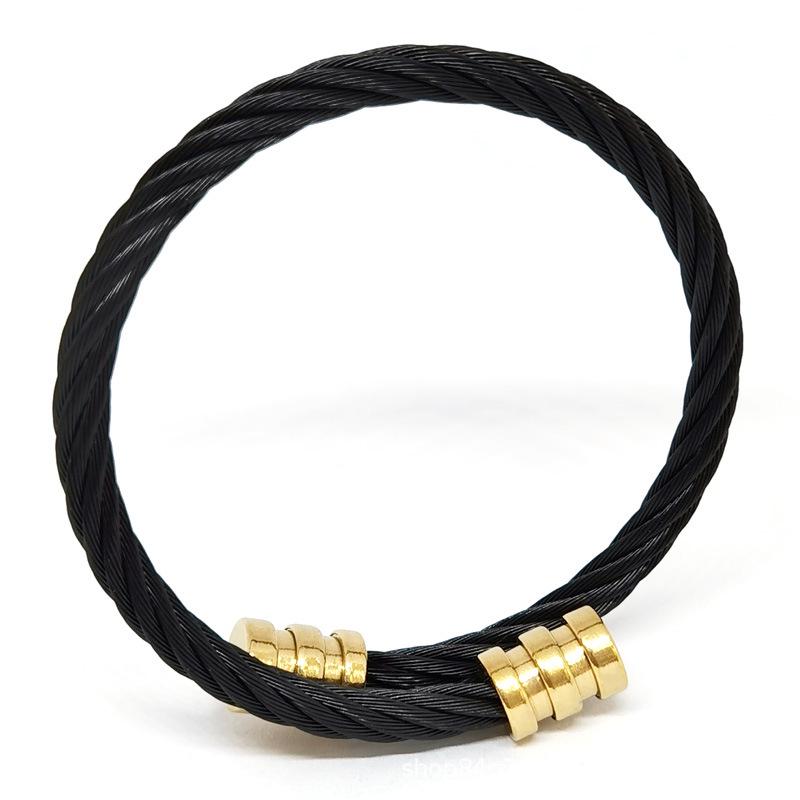 

Мужской браслет из нержавеющей стали в европейском и американском стиле: Серебряный, золотой, розовый, черный панк-плетение с квадратными и круглыми головками