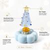 Glass Glass Christmas Tree Rotating Display Base Mini Tree Ornament  Home Table Decor