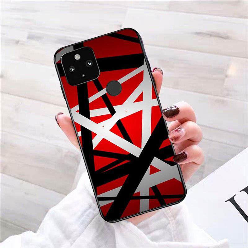 Eddie Van Halen Graphic Guitar Phone Case for Google Pixel 10 9 Pro XL 9A 8 7 6 Pro Pixel 8A 7A 6A Pixel 8 7 6 5