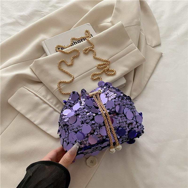 Today's popular bucket bag women's new fashion messenger bag women's chain shoulder bag women's