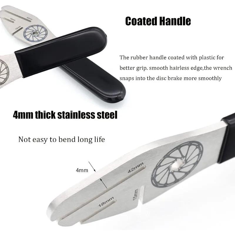 Bike Gap Regulator Bicycle Disc Flattening Correction Wrench Stainless Steel Tool for MTB Bike Disc Rotor Brake Alignment Tool