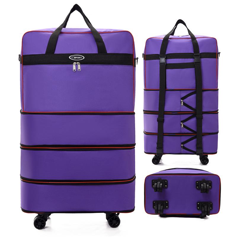 Large Capacity Folding Travel Bag with Universal Wheels