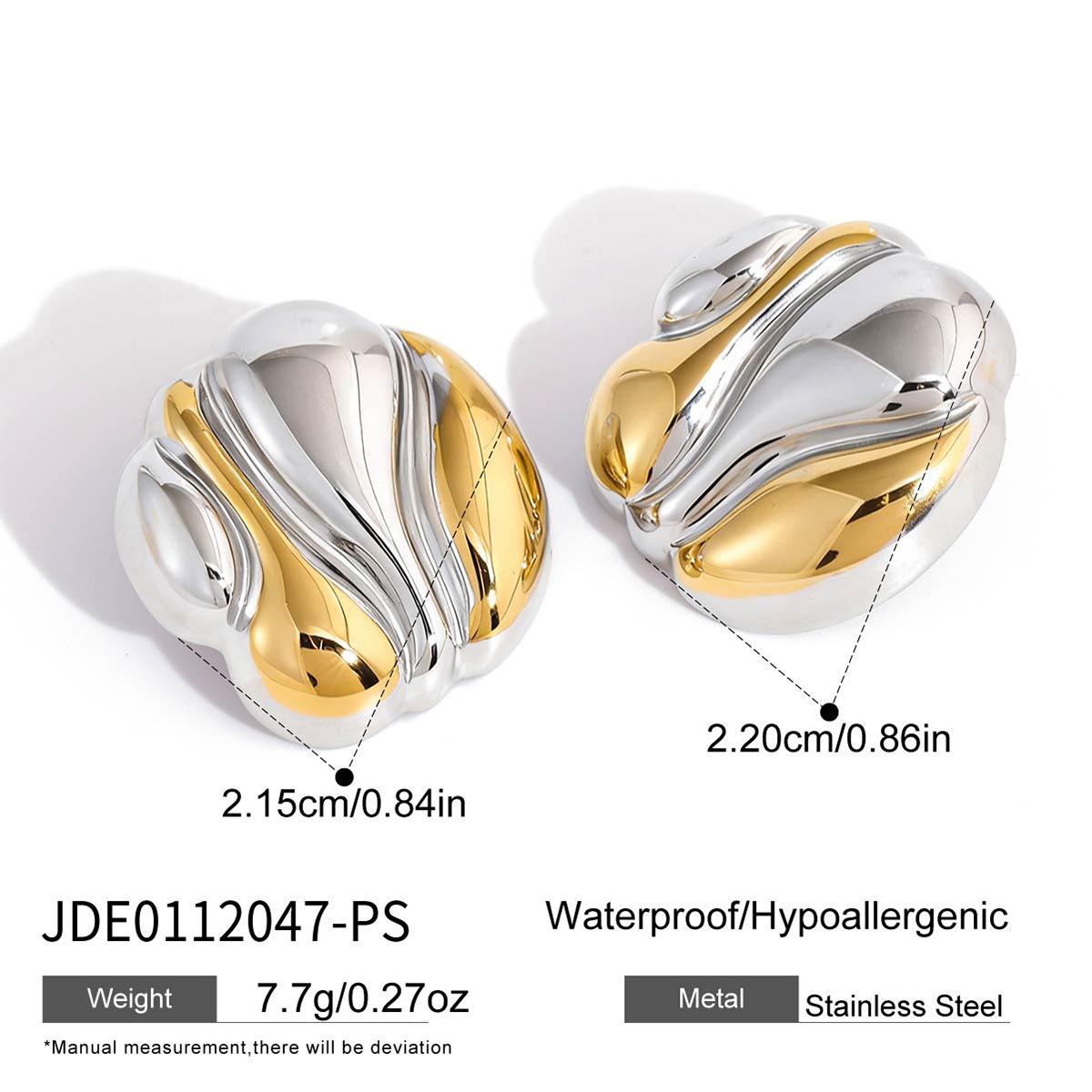 Jiedin серьги-гвоздики с подбором цвета из нержавеющей стали серьги-гвоздики осенне-зимние серьги серьги с дизайном титановая сталь ювелирные изделия