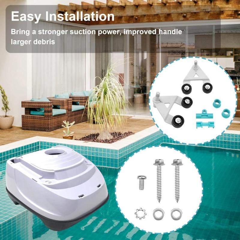 Plastic A-Frames and Pod Combos Turbine Bearings Kit Pool Cleaner Maintenance Kit Plastic Texture Suitable for Pool Vacuum