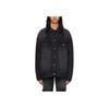 WE11DONE Faded Effect Single-Breasted Loose Denim Jacket Unisex Jackets Black WD-DJ2-24-353-U-BK