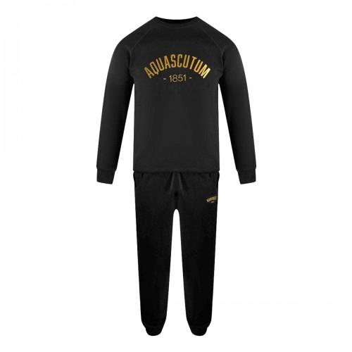 Aquascutum Mens Old School Crew Neck Tracksuit