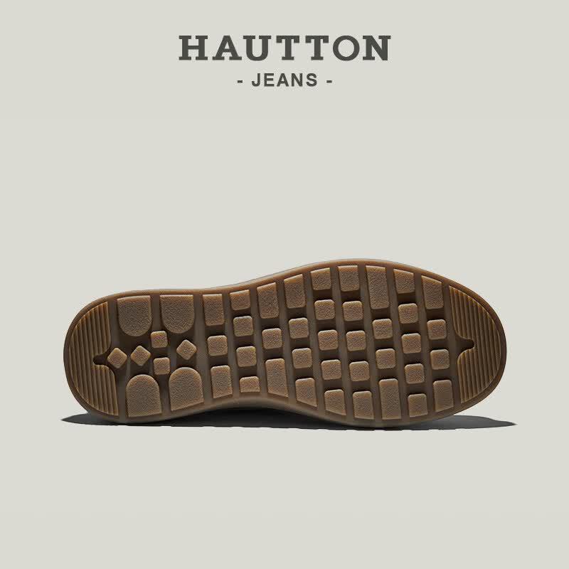 HAUT TON Men's Suede Low-Top Casual Shoes