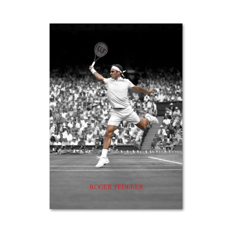 

Известные теннисисты Рафаэль Надаль Плакаты и принты Картина на холсте Спорт Поп Настенная картина для гостиной Украшение дома 70x100cm No Framed