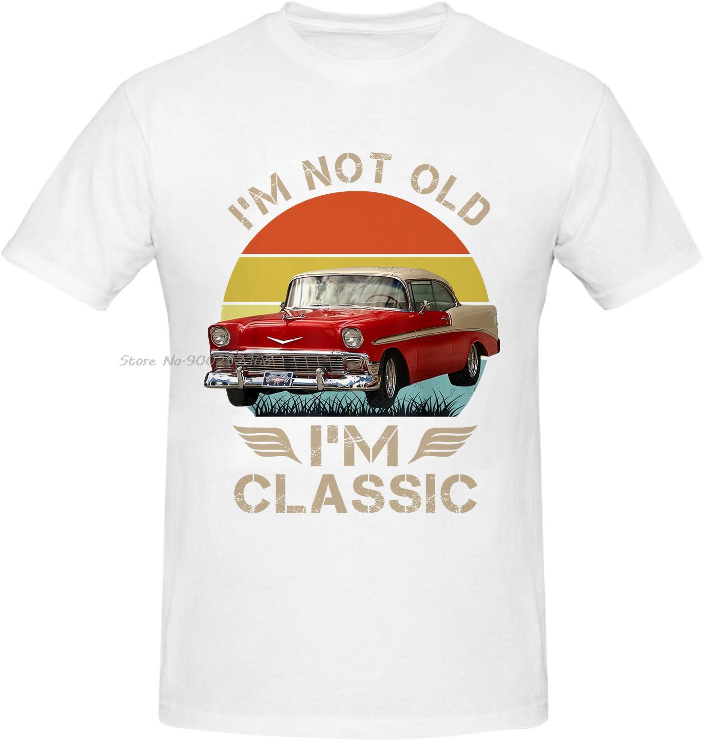 

1956 1957 1953 1955 56 57 90s Chevys Bel Air Red TShirt Oneck Tshirt Fashion Cotton Tops Tees Oversized T Shirt Men Clothing S