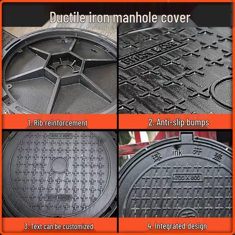 Taorong Outdoor 800mm Round Cast Iron Manhole Cover