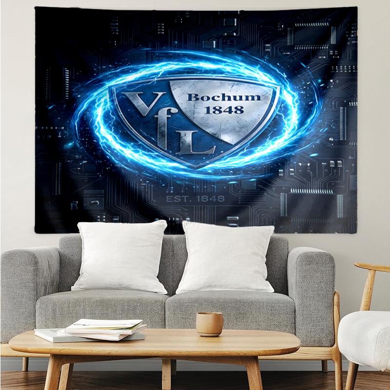 Bochum 1848 Football Club Tapestry, Unique Design Tapestry, Suitable for Bedroom,Livingroom, Playroom,Heartwarming Fan Holiday Gifts