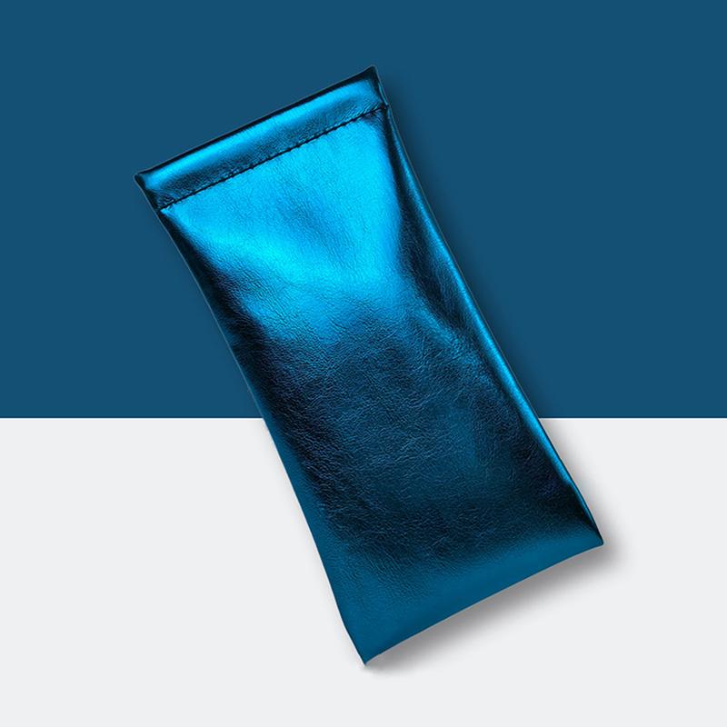 Solid Soft Pu Leather Eyeglasses Pouch Portable Sunglasses Case Travel Organizer Colors Optional