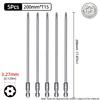 200mm Torx šroubovací bity Magnetické Dutá Hlava Květ Švestky Ocel S2 Bezpečnostní bit T6-T40 1/4'' Šestihranná Stopka Ruční Elektrické Nářadí