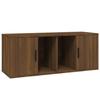 816807 vidaXL Meuble TV Chêne marron 100x35x40 cm Bois d'ingénierie