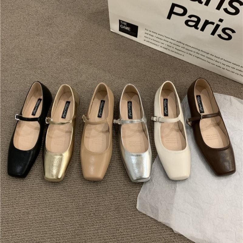 Fashion Spring Autumn New Mary Jane Women's Shoes Elegant square toe flat Casual non slip footwear Fashion comfort shoes Zapatos Mujer